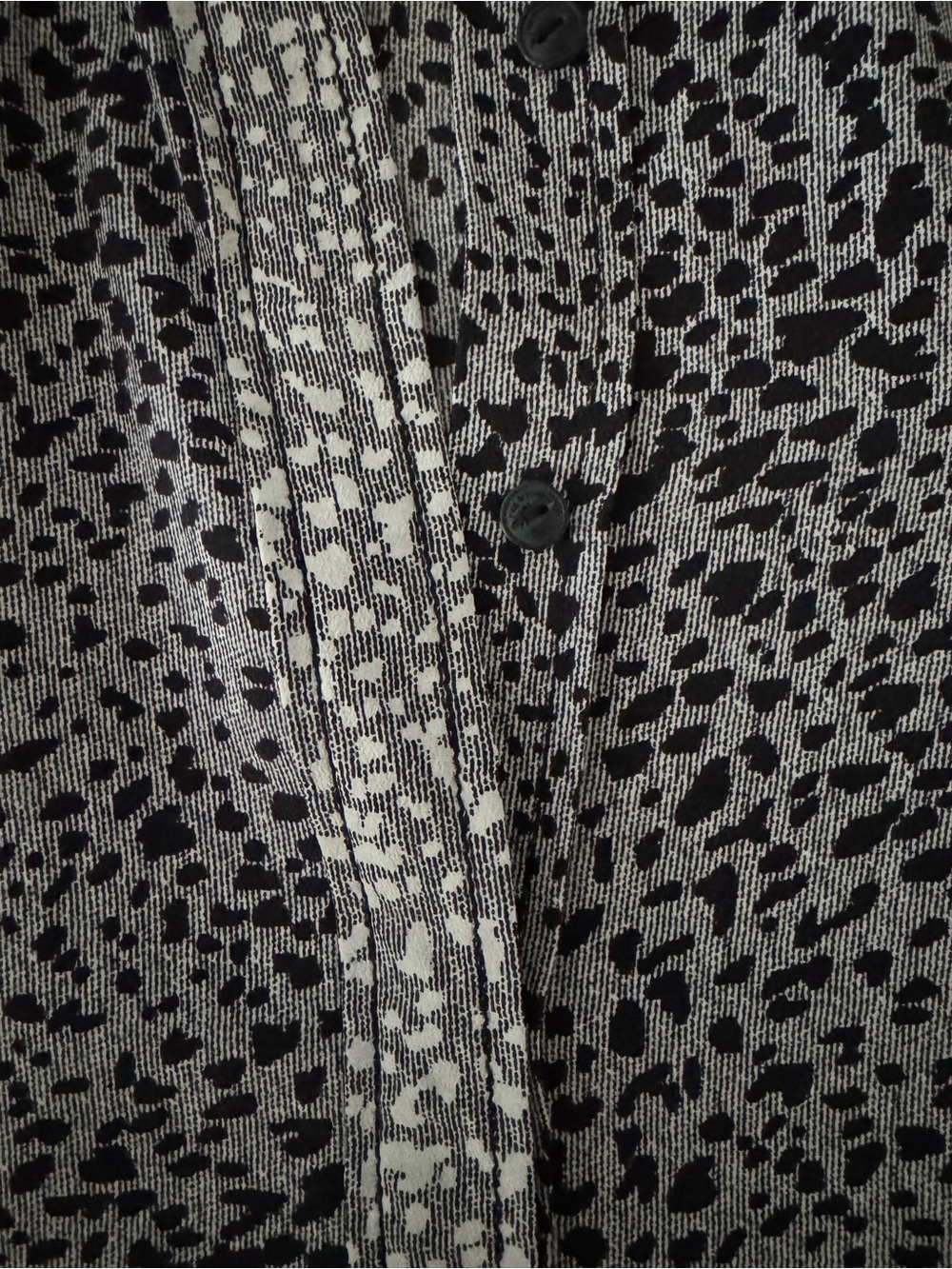 rag & bone Silk Abstract Spot Print Blouse Size Small - Picture 7 of 10